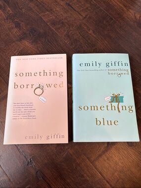 Something Borrowed & Something Blue by Emily Giffin - Pink & Light Blue Covers